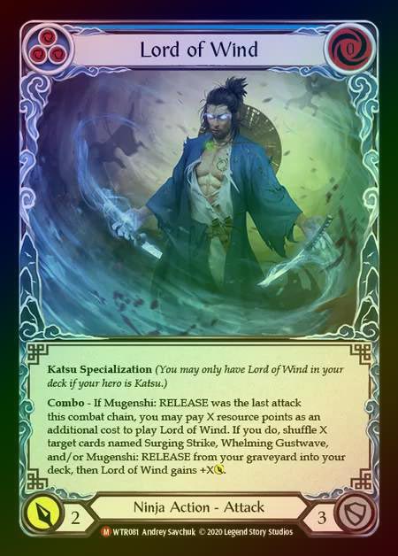 【RF】[Ninja] Lord of Wind [U-WTR081-M] Rainbow Foil