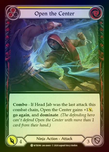 【RF】[Ninja] Open the Center [U-WTR096-C] (yellow) Rainbow Foil