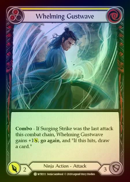 【RF】[Ninja] Whelming Gustwave [U-WTR111-C] (yellow) Rainbow Foil