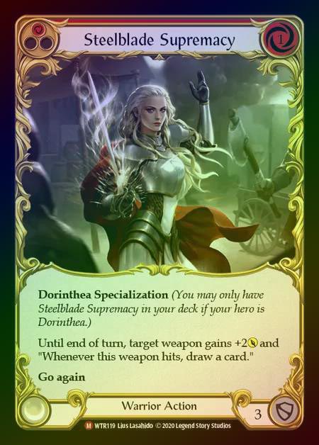 【RF】[Warrior] Steelblade Supremacy [U-WTR119-M] Rainbow Foil