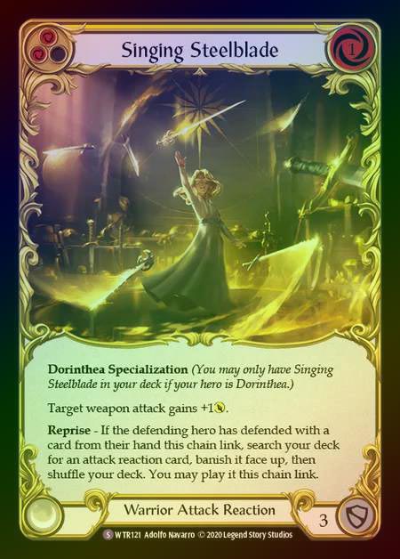 【RF】[Warrior] Singing Steelblade [U-WTR121-S] Rainbow Foil