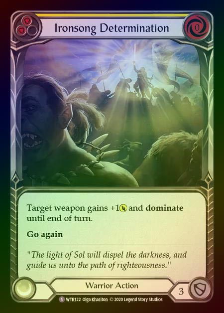 【RF】[Warrior] Ironsong Determination [U-WTR122-S] Rainbow Foil