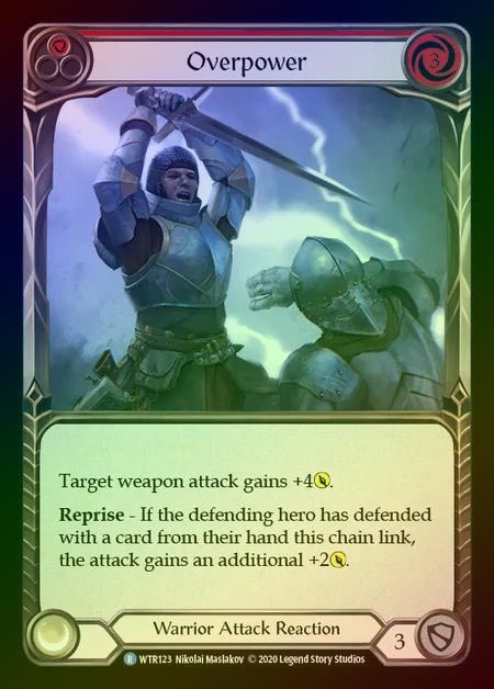 【RF】[Warrior] Overpower [U-WTR123-R] (red) Rainbow Foil