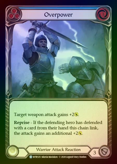 【RF】[Warrior] Overpower [U-WTR125-R] (blue) Rainbow Foil