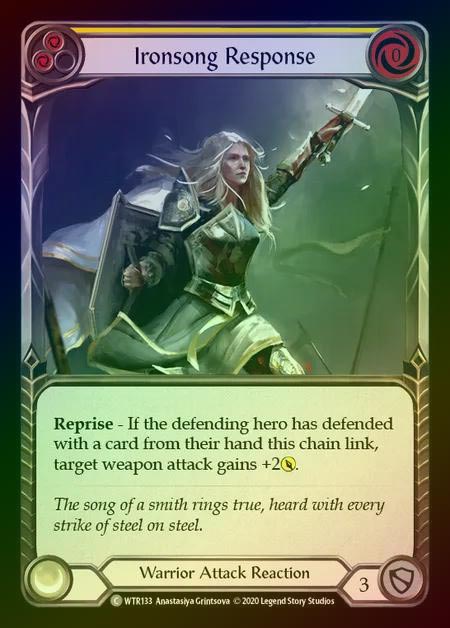 【RF】[Warrior] Ironsong Response [U-WTR133-C] (yellow) Rainbow Foil