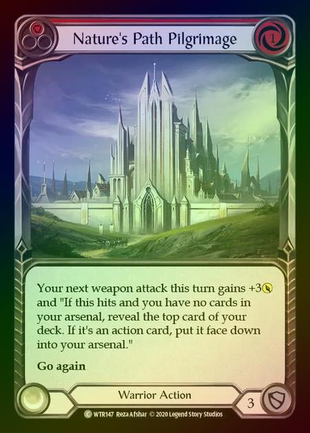 【RF】[Warrior] Nature's Path Pilgrimage [U-WTR147-C] (red) Rainbow Foil