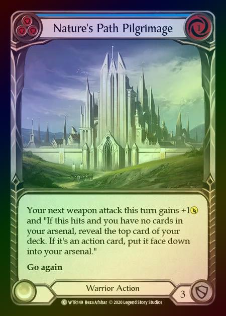 【RF】[Warrior] Nature's Path Pilgrimage [U-WTR149-C] (blue) Rainbow Foil