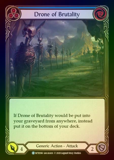 【RF】[Generic] Drone of Brutality [U-WTR166-R] (blue) Rainbow Foil