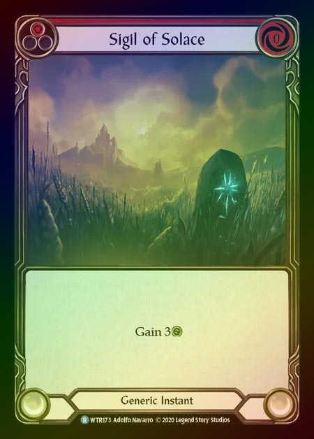 【RF】[Generic] Sigil of Solace [U-WTR173-R] (red) Rainbow Foil