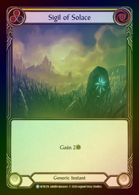 【RF】[Generic] Sigil of Solace [U-WTR174-R] (yellow) Rainbow Foil