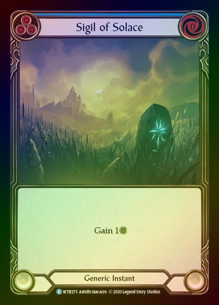 【RF】[Generic] Sigil of Solace [U-WTR175-R] (blue) Rainbow Foil