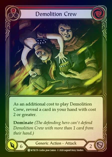 【RF】[Generic] Demolition Crew [U-WTR179-C] (red) Rainbow Foil
