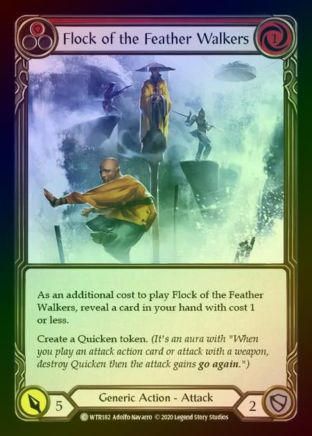 【RF】[Generic] Flock of the Feather Walkers [U-WTR182-C] (red) Rainbow Foil