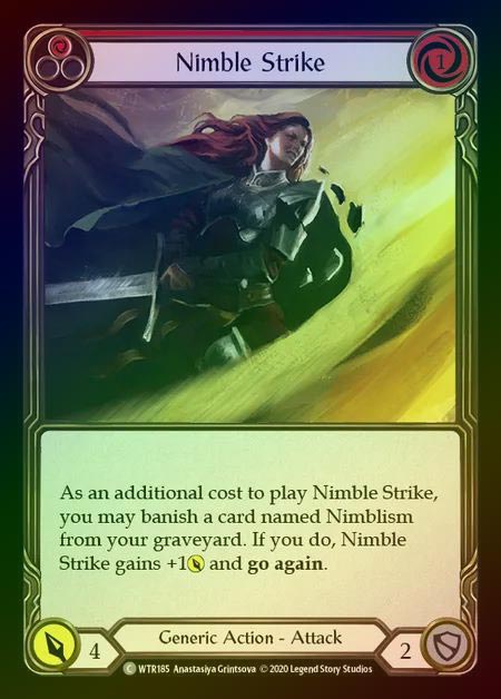 【RF】[Generic] Nimble Strike [U-WTR185-C] (red) Rainbow Foil