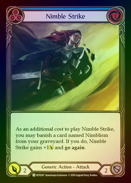 【RF】[Generic] Nimble Strike [U-WTR187-C] (blue) Rainbow Foil