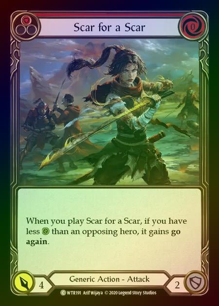 【RF】[Generic] Scar for a Scar [U-WTR191-C] (red) Rainbow Foil