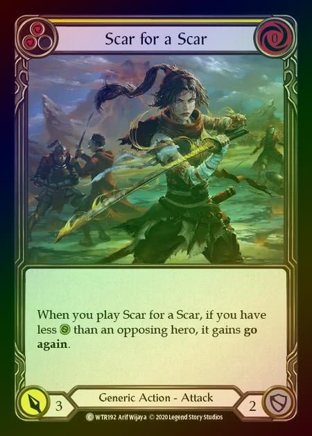 【RF】[Generic] Scar for a Scar [U-WTR192-C] (yellow) Rainbow Foil