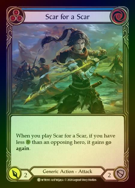 【RF】[Generic] Scar for a Scar [U-WTR193-C] (blue) Rainbow Foil