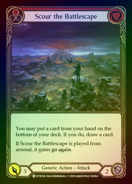 【RF】[Generic] Scour the Battlescape [U-WTR194-C] (red) Rainbow Foil