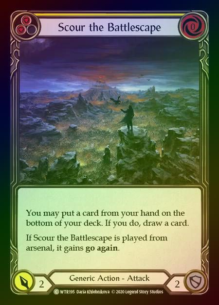 【RF】[Generic] Scour the Battlescape [U-WTR195-C] (yellow) Rainbow Foil