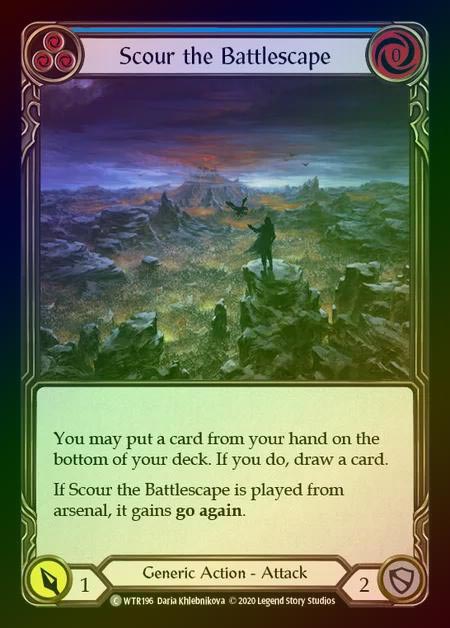 【RF】[Generic] Scour the Battlescape [U-WTR196-C] (blue) Rainbow Foil