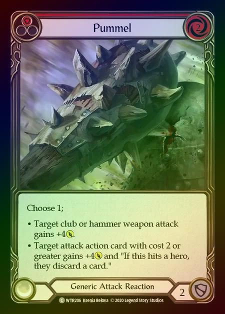 【RF】[Generic] Pummel [U-WTR206-C] (red) Rainbow Foil