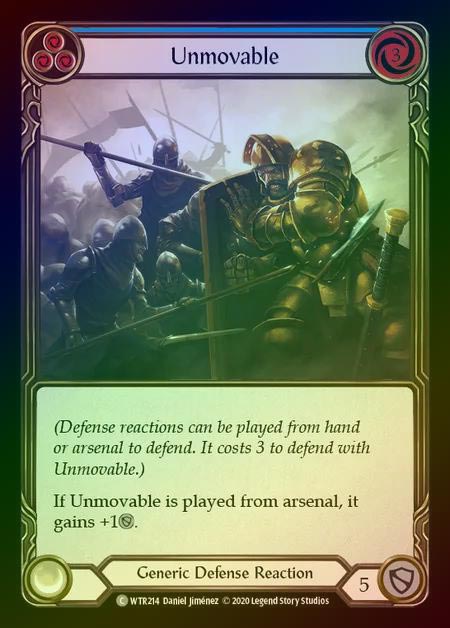 【RF】[Generic] Unmovable [U-WTR214-C] (blue) Rainbow Foil