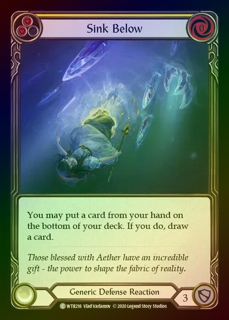 【RF】[Generic] Sink Below [U-WTR216-C] (yellow) Rainbow Foil