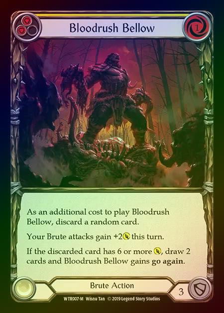 【RF】[Brute] Bloodrush Bellow [1st-WTR007-M] Rainbow Foil