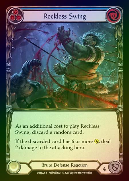 【RF】[Brute] Reckless Swing [1st-WTR008-S] Rainbow Foil