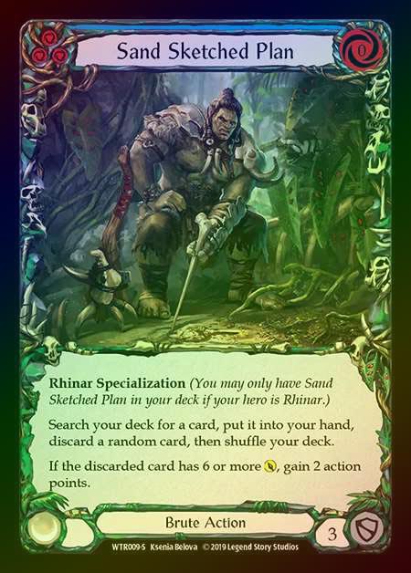 【RF】[Brute] Sand Sketched Plan [1st-WTR009-S] Rainbow Foil