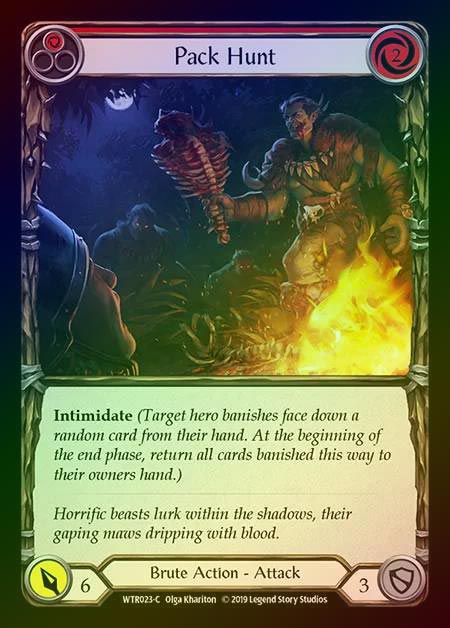 【RF】[Brute] Pack Hunt (red) [1st-WTR023-C] Rainbow Foil