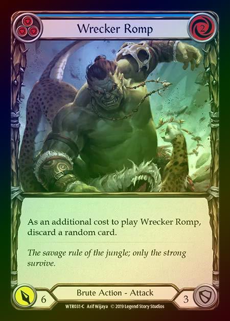 【RF】[Brute] Wrecker Romp (blue) [1st-WTR031-C] Rainbow Foil