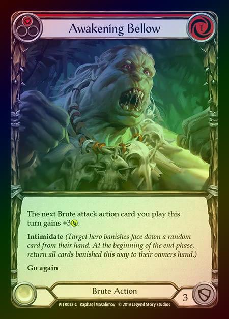 【RF】[Brute] Awakening Bellow (red) [1st-WTR032-C] Rainbow Foil
