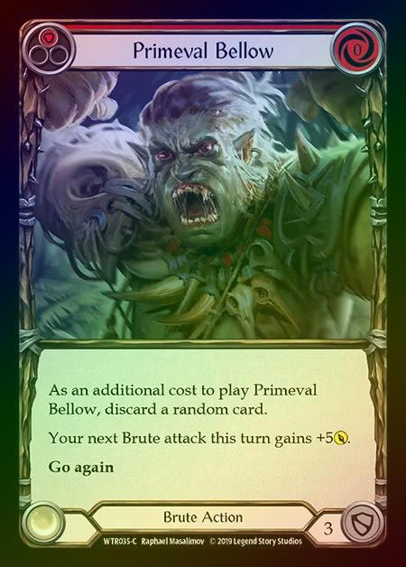 【RF】[Brute] Primeval Bellow (red) [1st-WTR035-C] Rainbow Foil