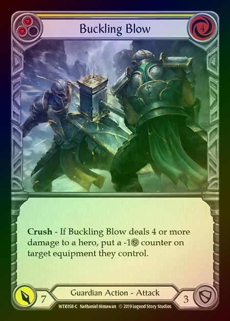 【RF】[Guardian] Buckling Blow (yellow) [1st-WTR058-C] Rainbow Foil