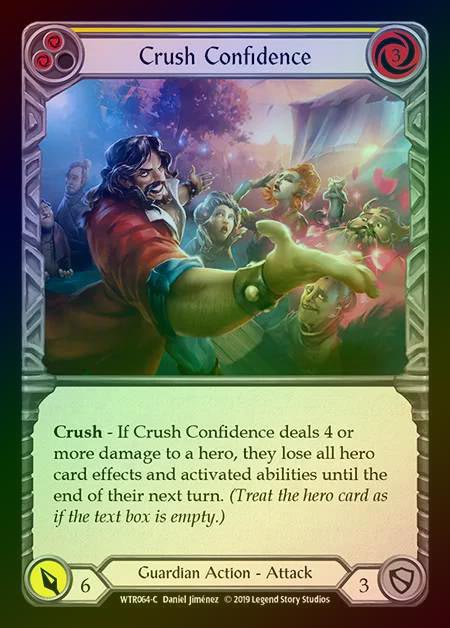 【RF】[Guardian] Crush Confidence (yellow) [1st-WTR064-C] Rainbow Foil