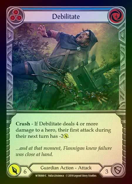 【RF】[Guardian] Debilitate (blue) [1st-WTR068-C] Rainbow Foil