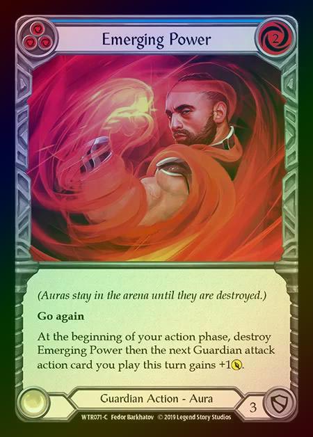 【RF】[Guardian] Emerging Power (blue) [1st-WTR071-C] Rainbow Foil