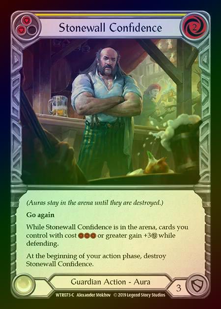 【RF】[Guardian] Stonewall Confidence (yellow) [1st-WTR073-C] Rainbow Foil