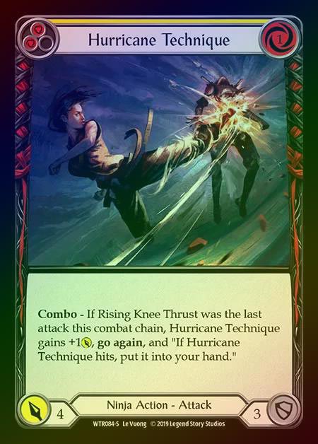 【RF】[Ninja] Hurricane Technique [1st-WTR084-S] Rainbow Foil