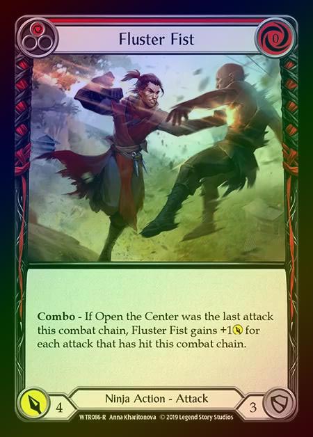【RF】[Ninja] Fluster Fist (red) [1st-WTR086-R] Rainbow Foil