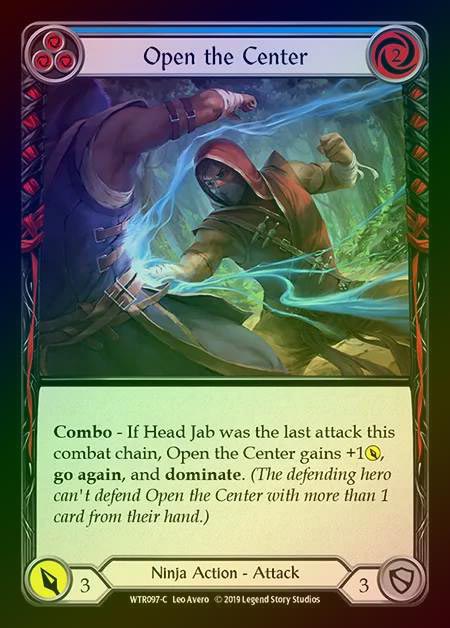 【RF】[Ninja] Open the Center (blue) [1st-WTR097-C] Rainbow Foil