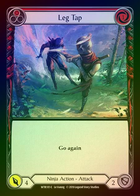 【RF】[Ninja] Leg Tap (red) [1st-WTR101-C] Rainbow Foil