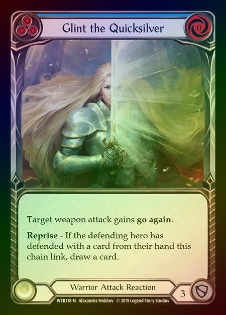 【RF】[Warrior] Glint the Quicksilver [1st-WTR118-M] Rainbow Foil