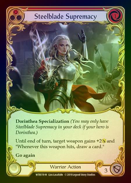 【RF】[Warrior] Steelblade Supremacy [1st-WTR119-M] Rainbow Foil