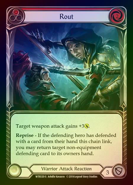 【RF】[Warrior] Rout [1st-WTR120-S] Rainbow Foil