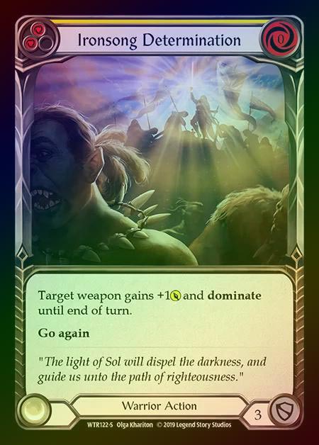 【RF】[Warrior] Ironsong Determination [1st-WTR122-S] Rainbow Foil