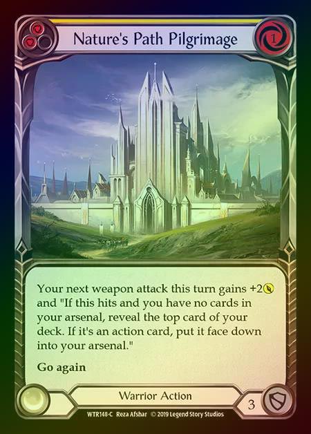 【RF】[Warrior] Nature's Path Pilgrimage (yellow) [1st-WTR148-C] Rainbow Foil
