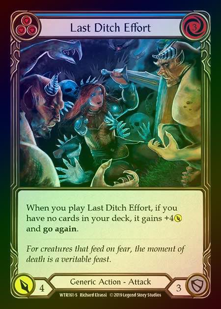 【RF】[Generic] Last Ditch Effort [1st-WTR161-S] Rainbow Foil
